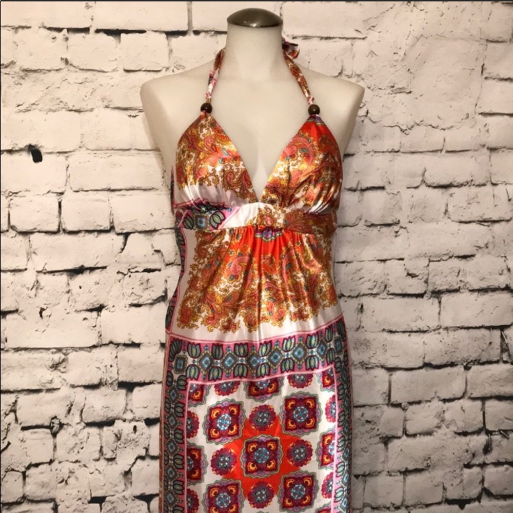 BoHo Satin Dress